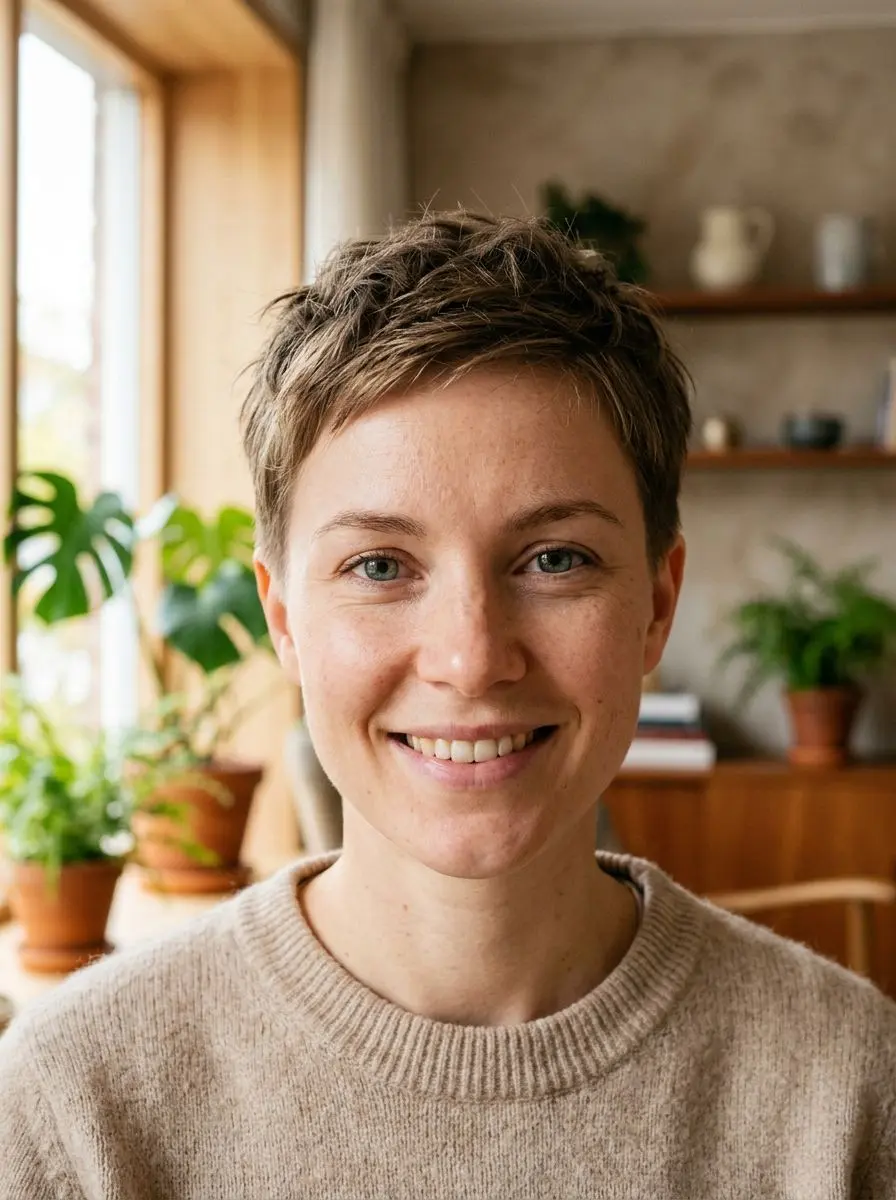 Kort teksturert pixie