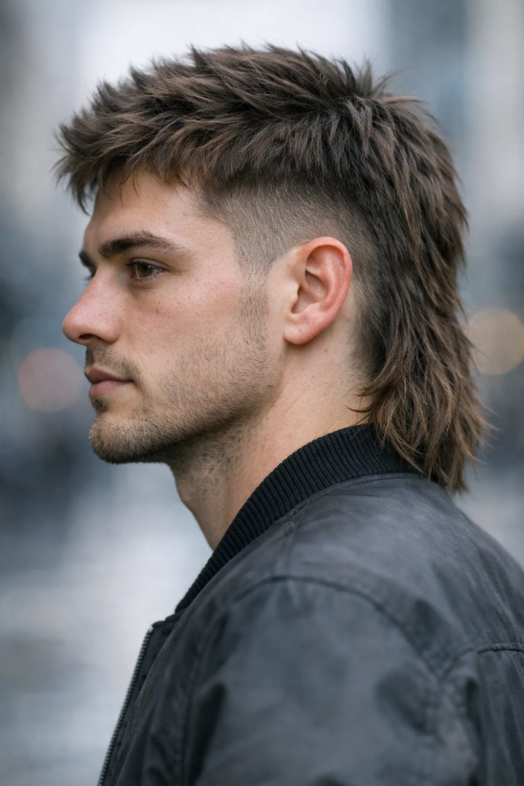 Klassisk mullet med fade